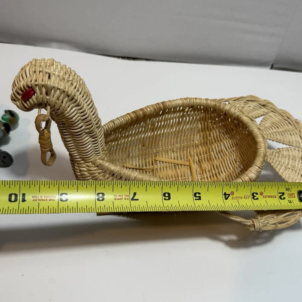 Wicker Basket Turkey Duck‎ Bird Rooster Hen Chicken Primitive Farmhouse Country